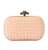 Intrecciato Knot Clutch, front view